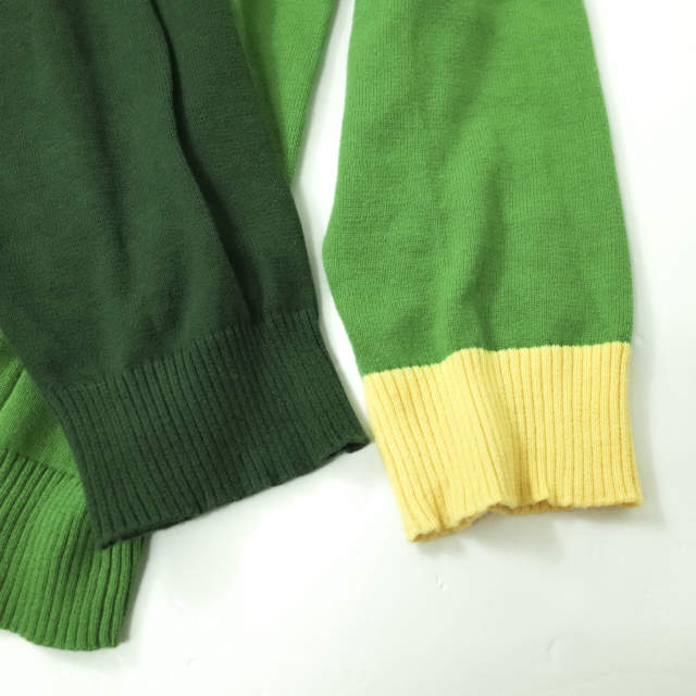 anThem NOTE ロゴ コットン ニット カーディガン