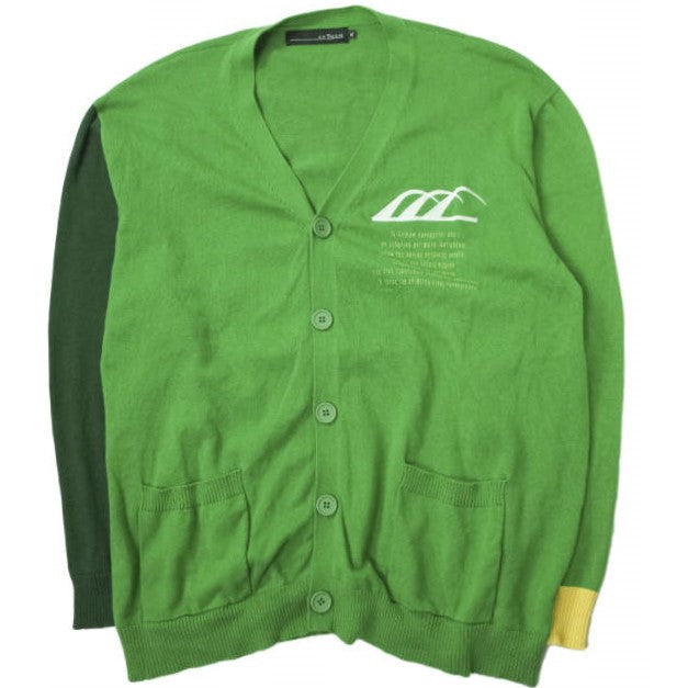 anThem NOTE ロゴ コットン ニット カーディガン