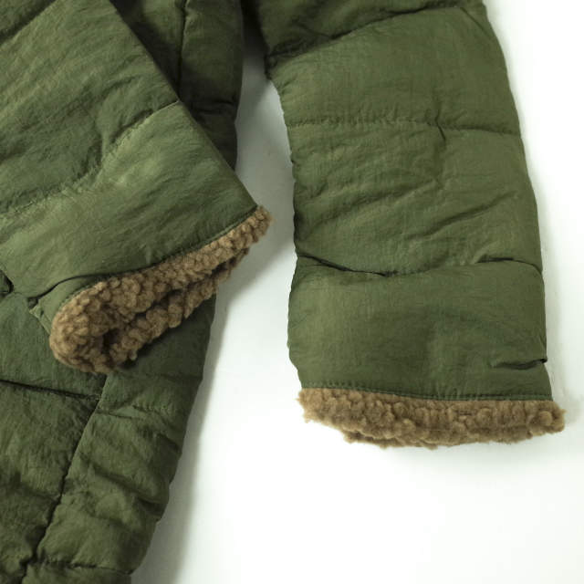 ボアカラー中綿コート