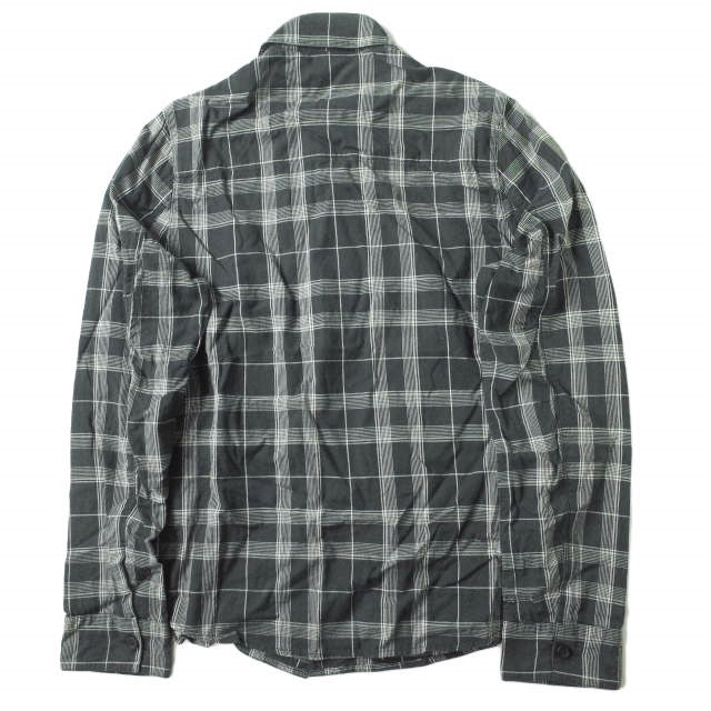 RtA L/S チェック ワーク シャツ ブラック S