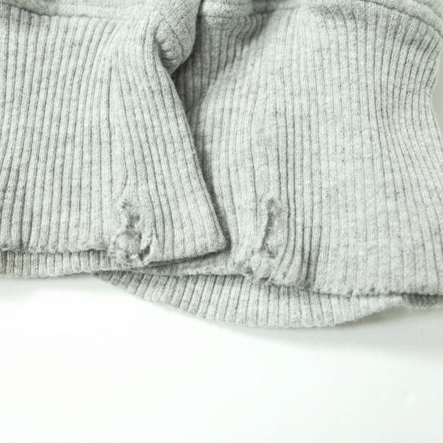 Champion V ガセット スウェット プルオーバー フーディー グレー