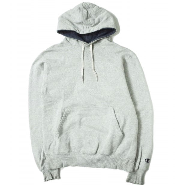 Champion V ガセット スウェット プルオーバー フーディー グレー