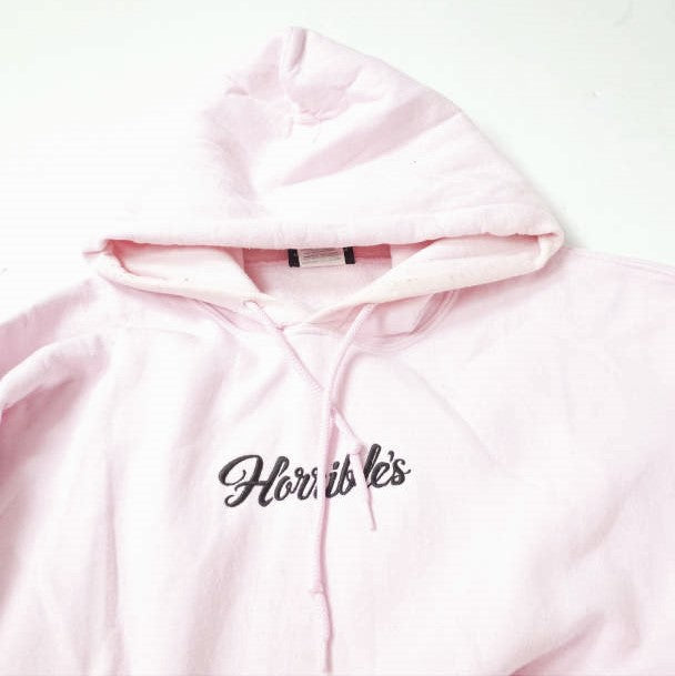 HORRIBLE'S ロゴ 刺繍 フーディ XL ピンク
