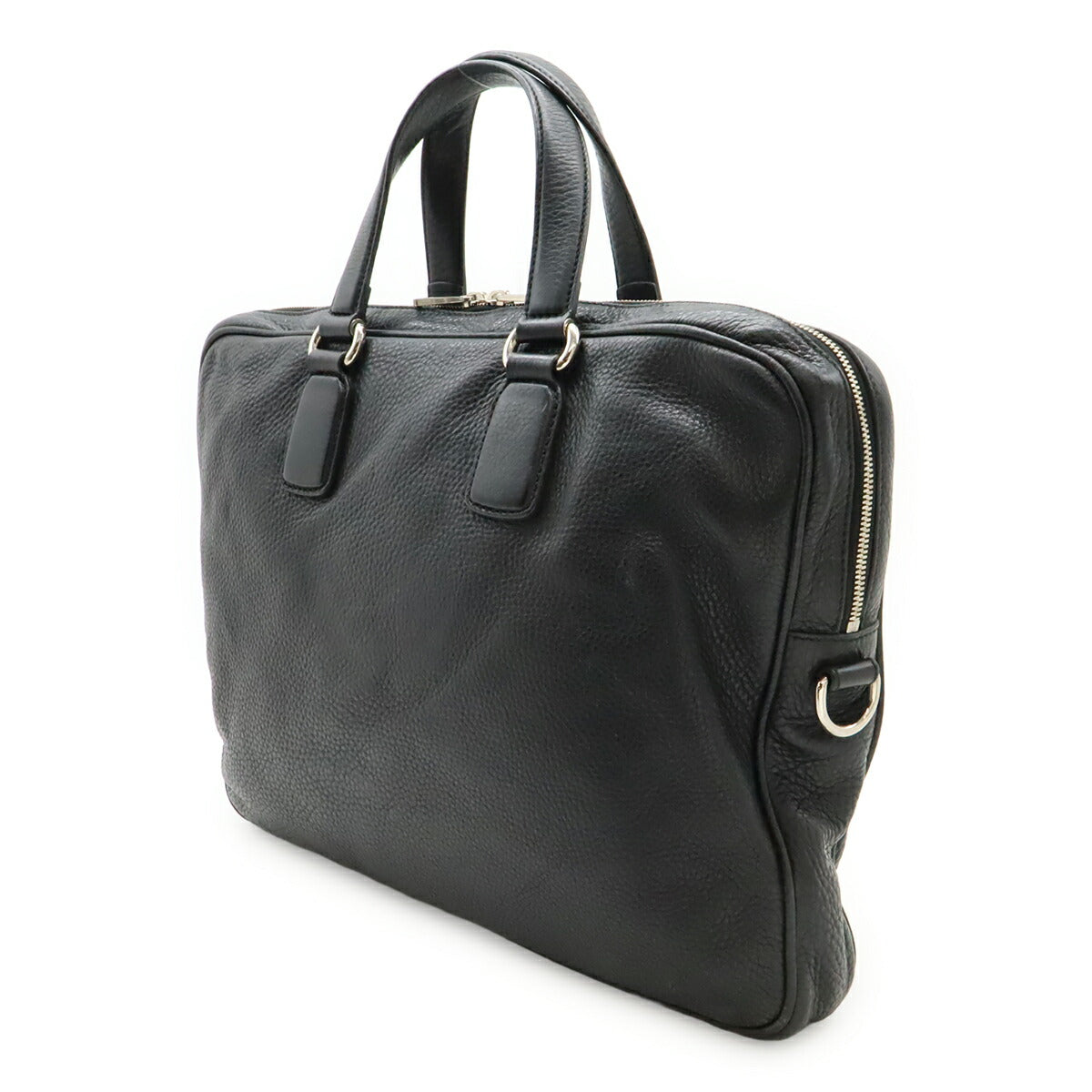 グッチ インターロッキング G レザー ブリーフケース