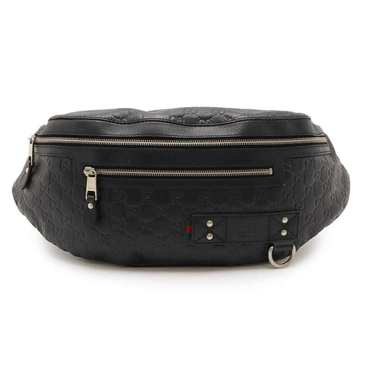 グッチ グッチシマ ラバーコーティングレザー ウエストバッグ