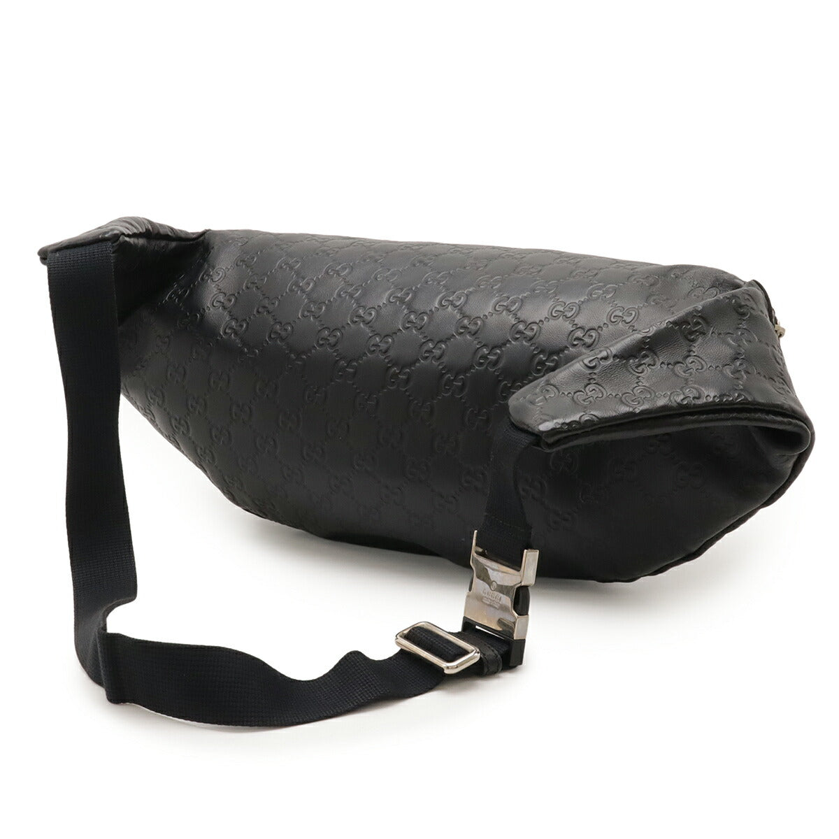 グッチ グッチシマ ラバーコーティングレザー ウエストバッグ