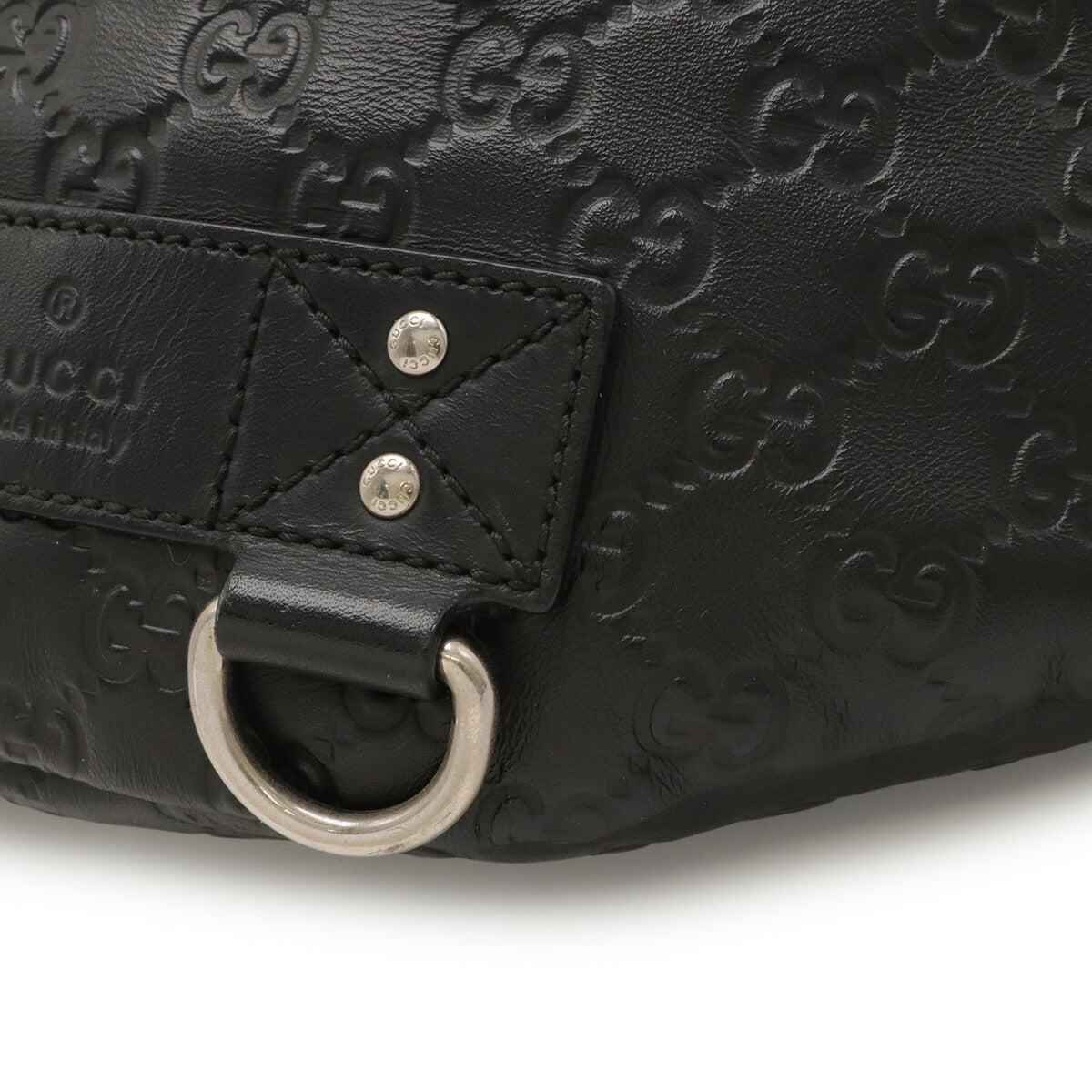 グッチ グッチシマ ラバーコーティングレザー ウエストバッグ