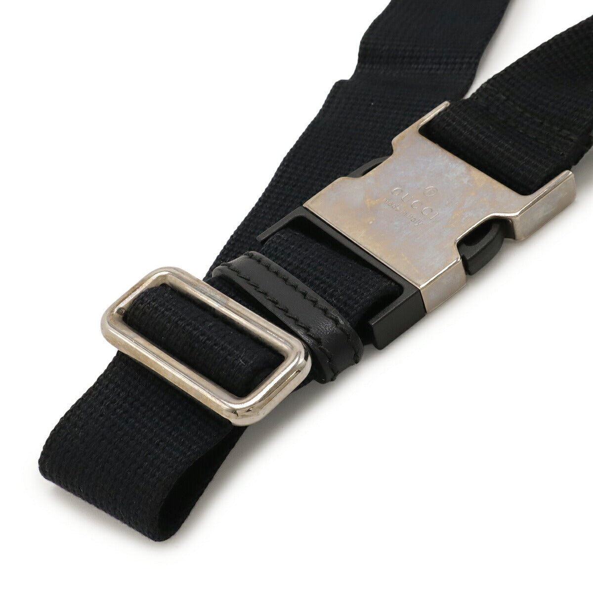 グッチ グッチシマ ラバーコーティングレザー ウエストバッグ