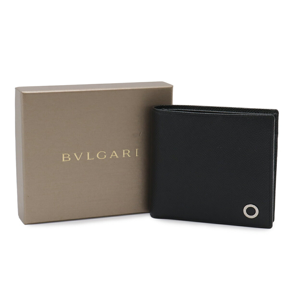 ブルガリ ブルガリ・ブルガリ マン グレインレザー 二つ折り財布