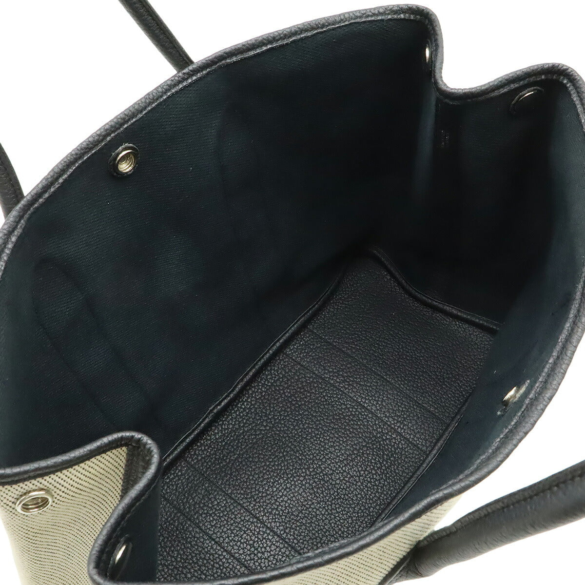 エルメス ガーデンパーティPM キャンバス レザー トートバッグ