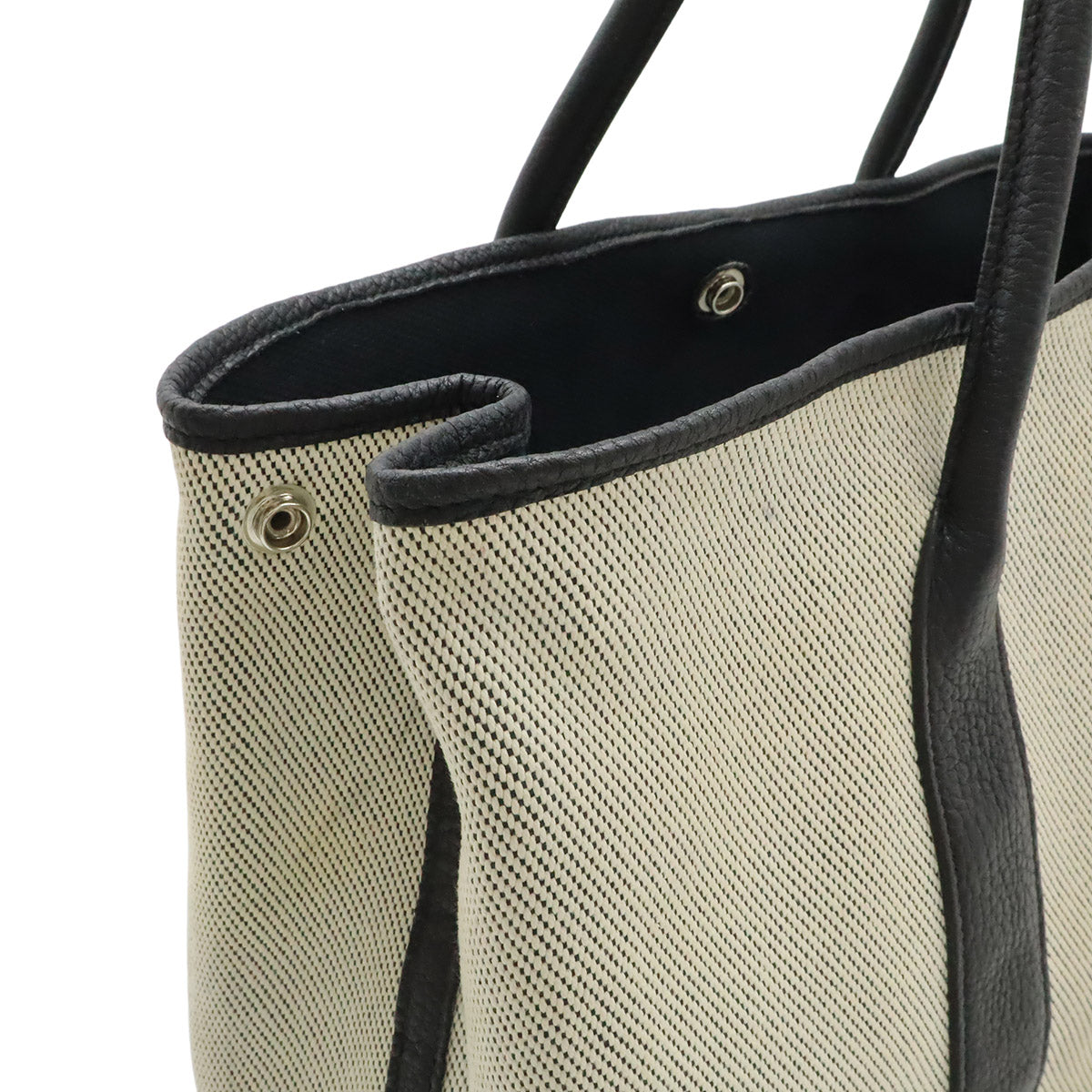 エルメス ガーデンパーティPM キャンバス レザー トートバッグ