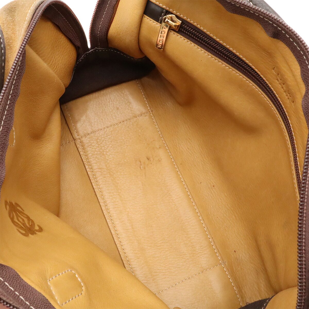ロエベ アマソナ27 スエード レザー ハンドバッグ