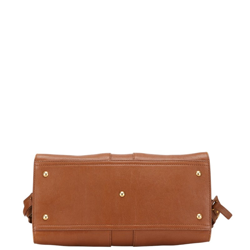 イヴサンローラン カバス シック クラシック レザー ハンドバッグ