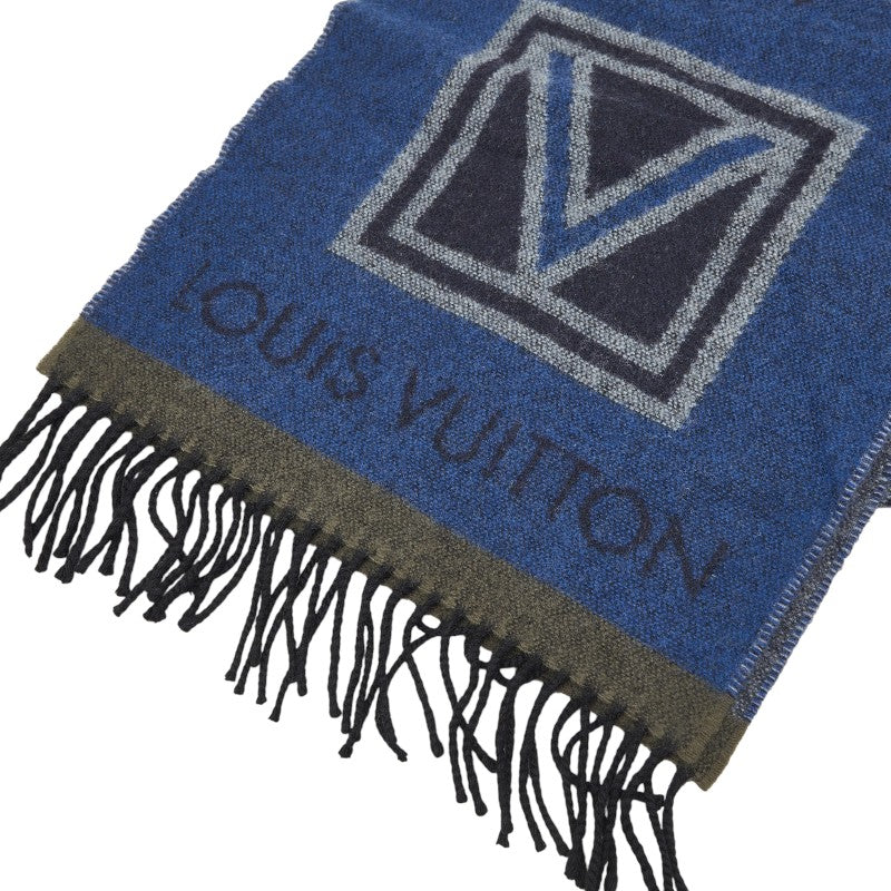 ルイヴィトン エシャルプ LV スティッカー ウールカシミヤマフラー