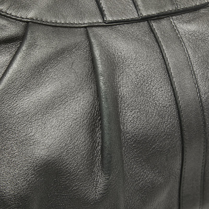 ブルガリ チャンドラ レザー ハンドバッグ