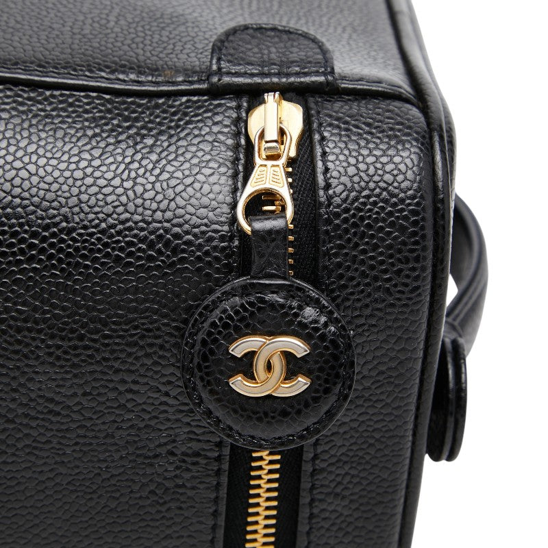 シャネル ココマーク キャビアスキン バニティバッグ