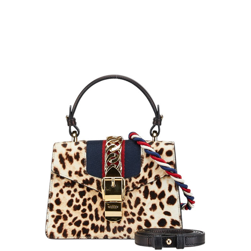 グッチ シルヴィ ハラコ 2wayバッグ