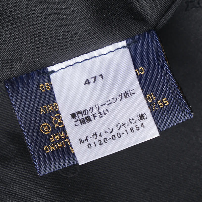ルイヴィトン モノグラムシャドウ レザー コットン キャップ