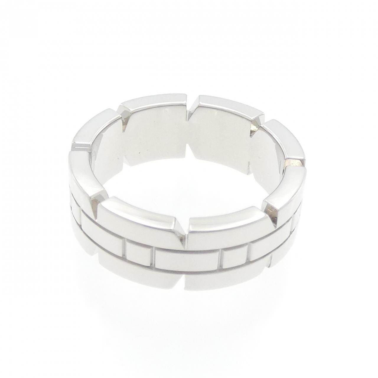 カルティエ タンクフランセーズ 750ホワイトゴールド ダイヤモンド リング 8号