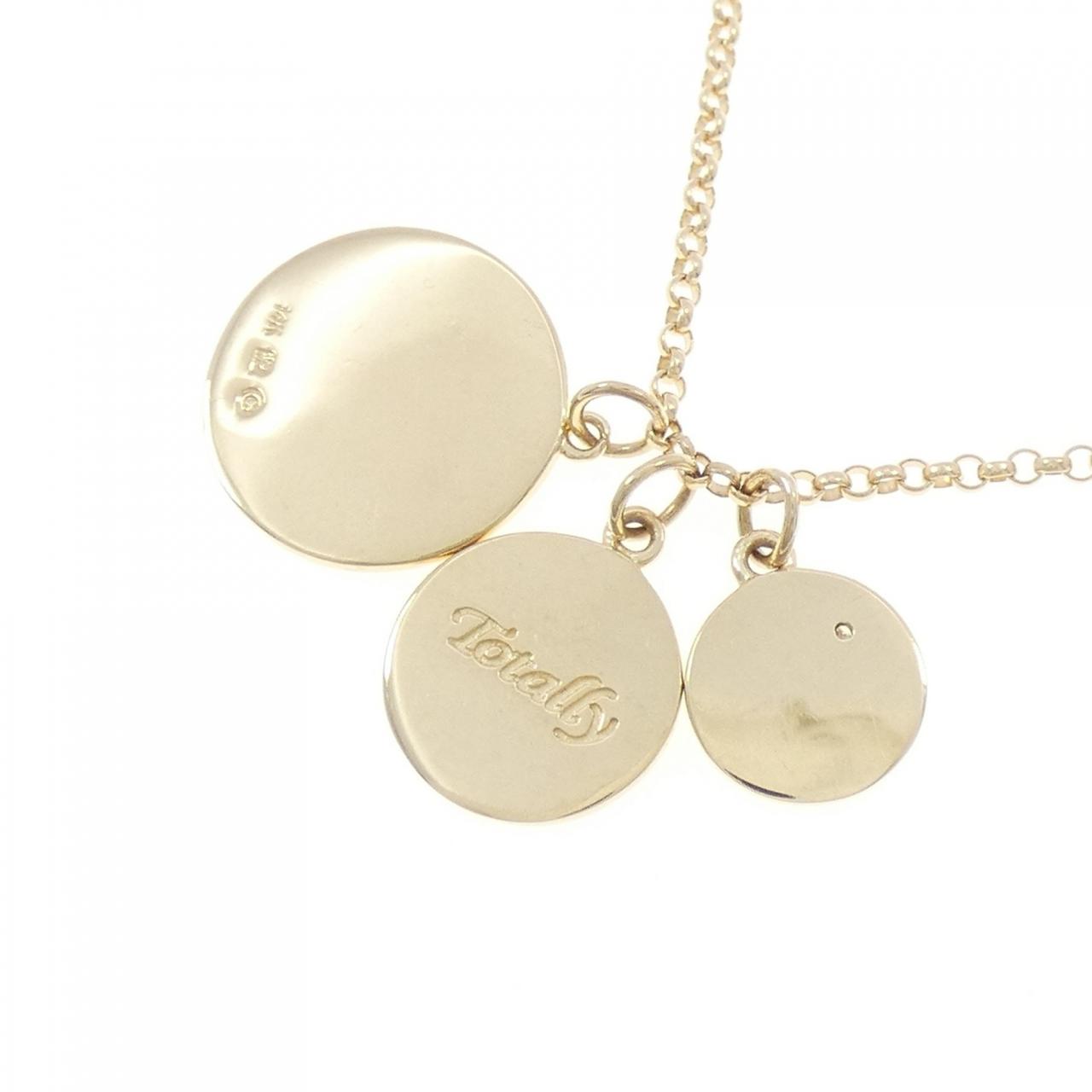 14K イエロー ゴールド ダイヤモンド ネックレス