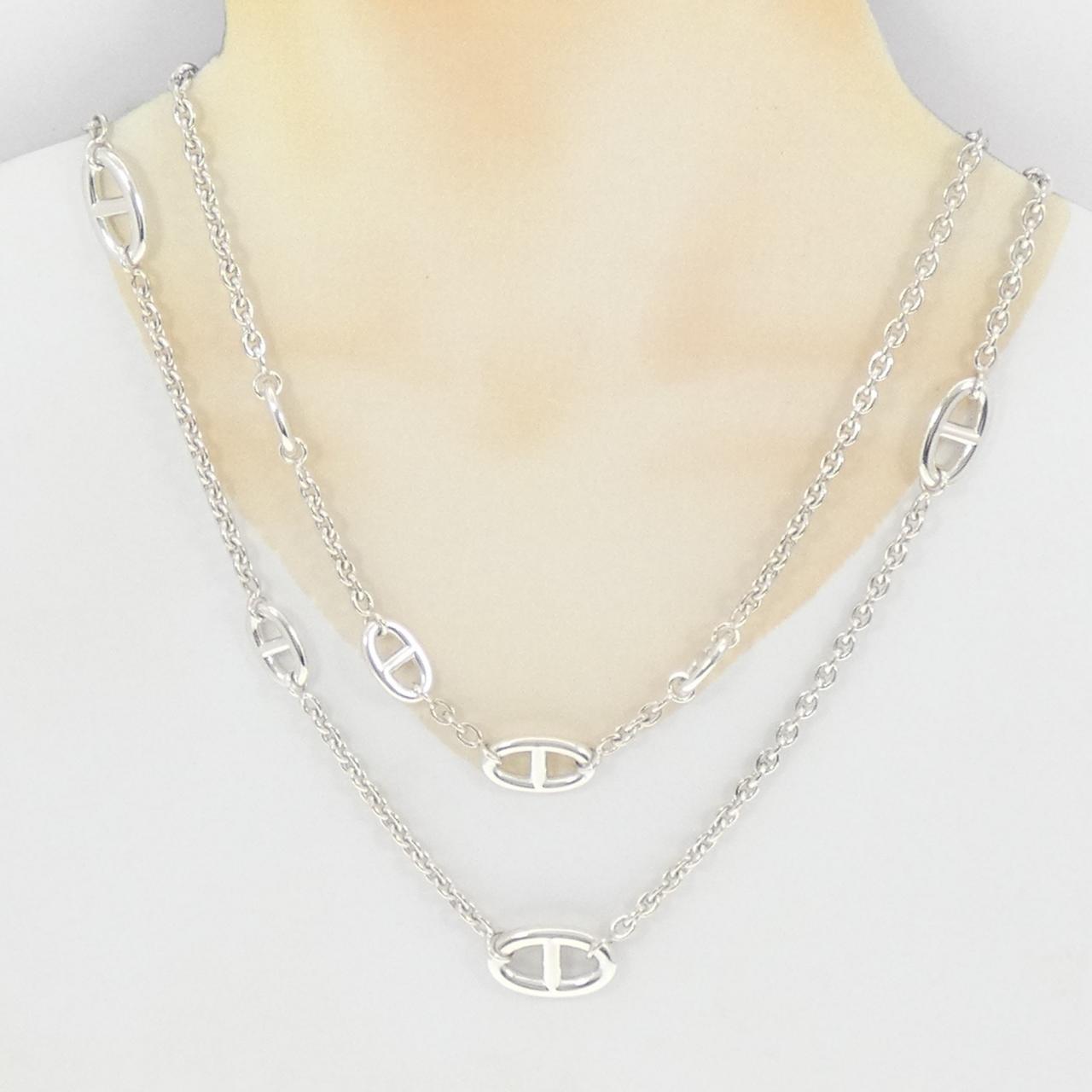 エルメス ファランドール 925シルバー ネックレス 159cm