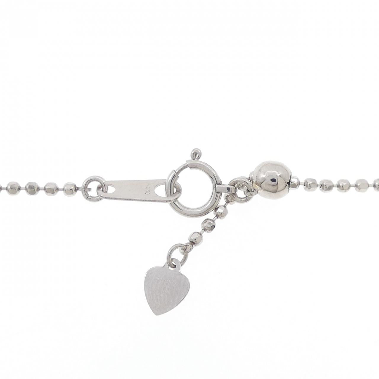 Au750/PT850 ダイヤモンド クロス ネックレス