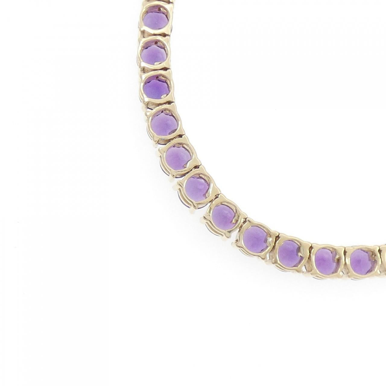 14K イエロー ゴールド アメジスト ネックレス