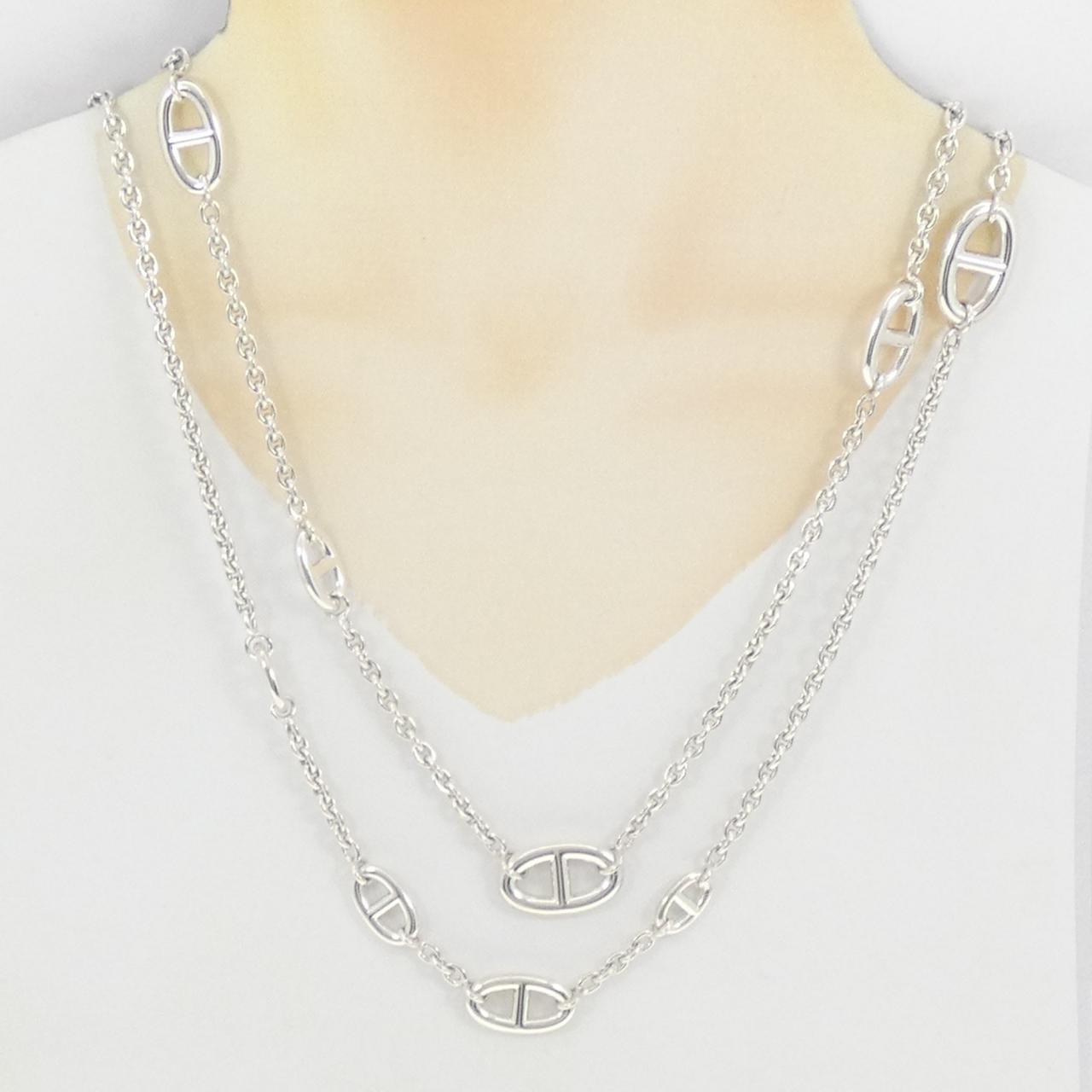 エルメス ファランドール 925シルバー ネックレス 159cm