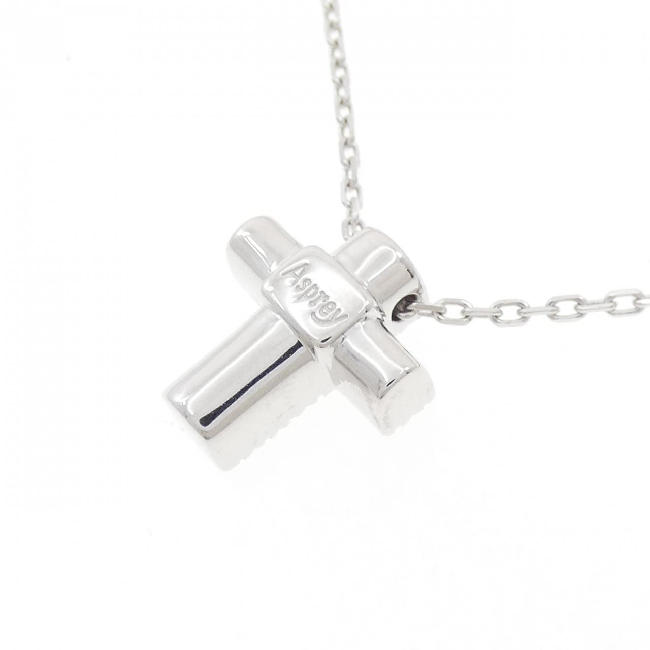 Asprey 750 ホワイト ゴールド ダイヤモンド ネックレス