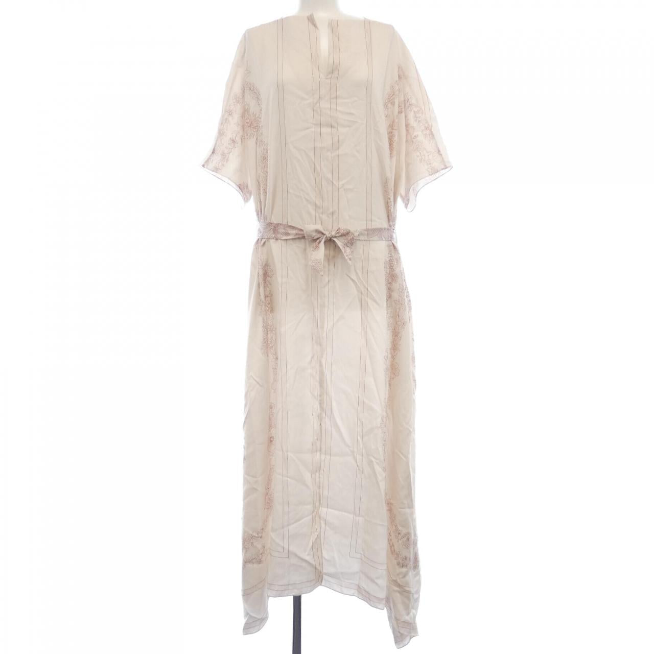 エルメス 5E0579D138 シルクワンピース