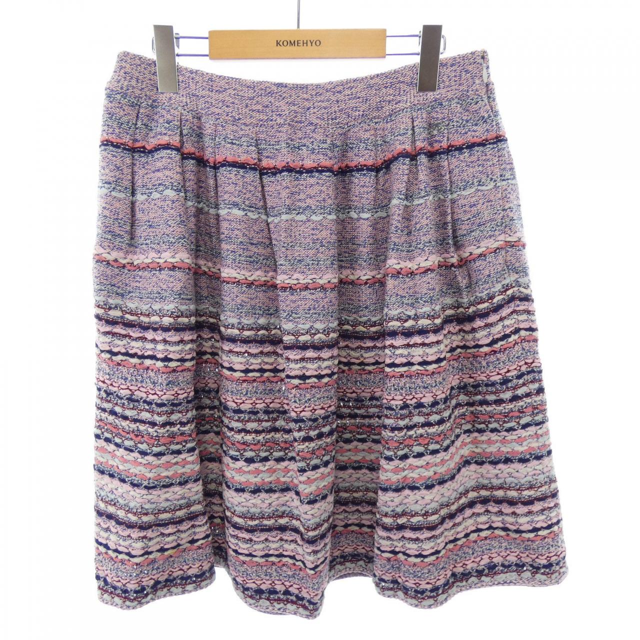 シャネル P58497K07674 カシミヤ混スカート