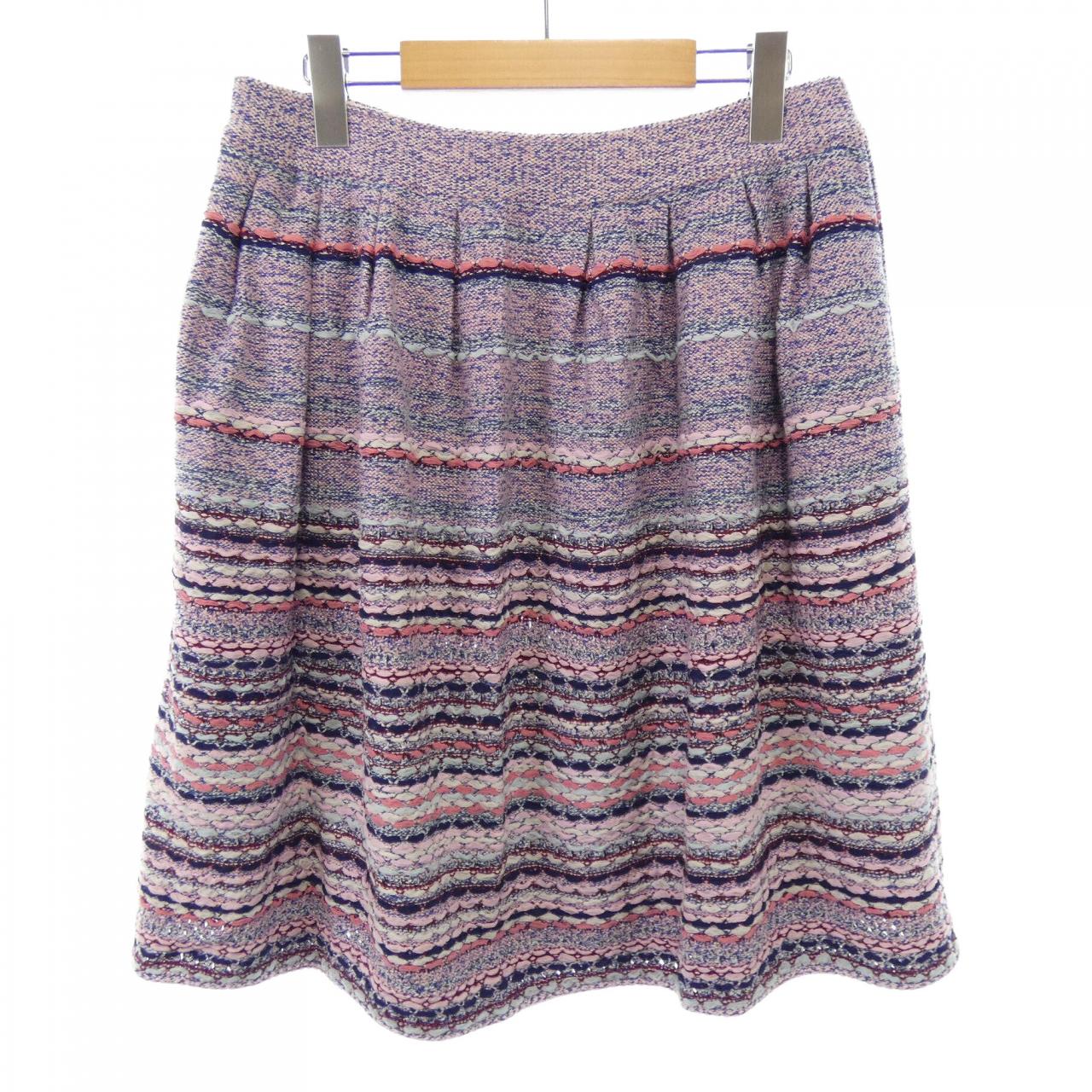 シャネル P58497K07674 カシミヤ混スカート