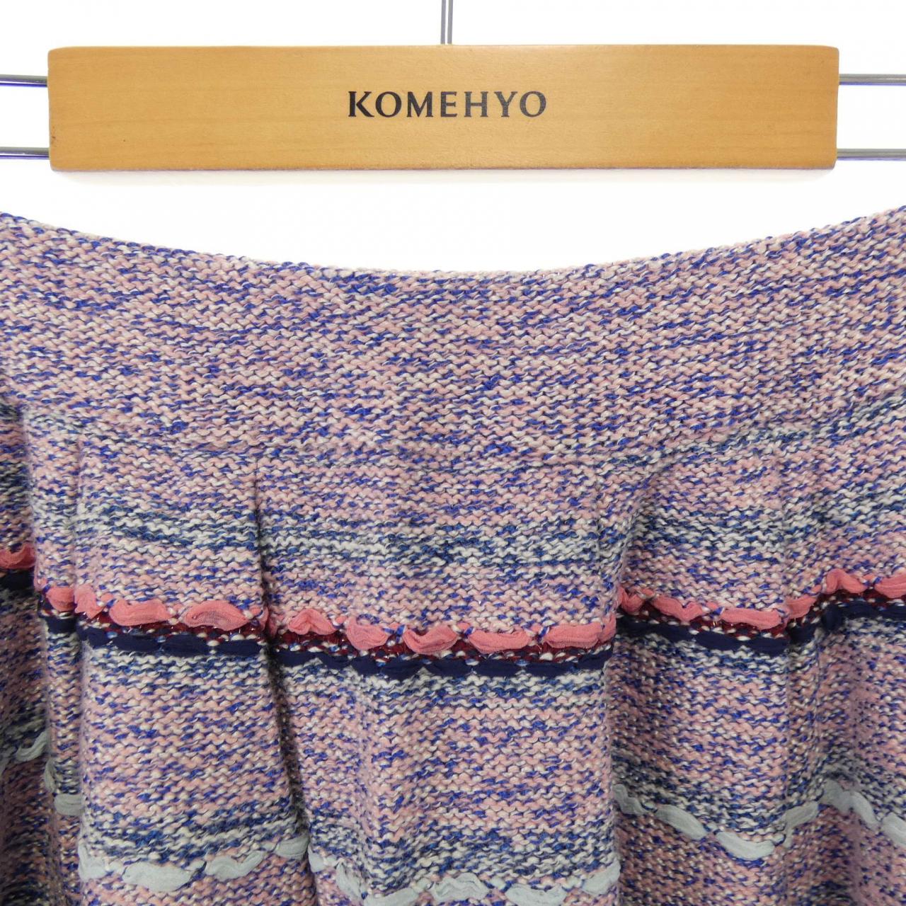 シャネル P58497K07674 カシミヤ混スカート