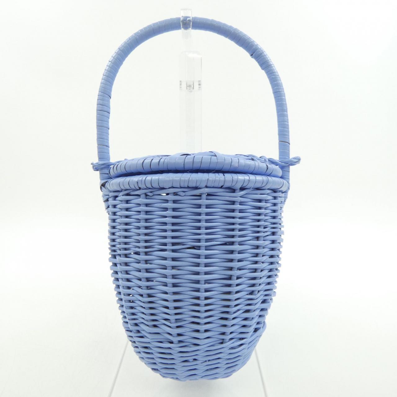 パトゥ ウィッカーバケツバッグ