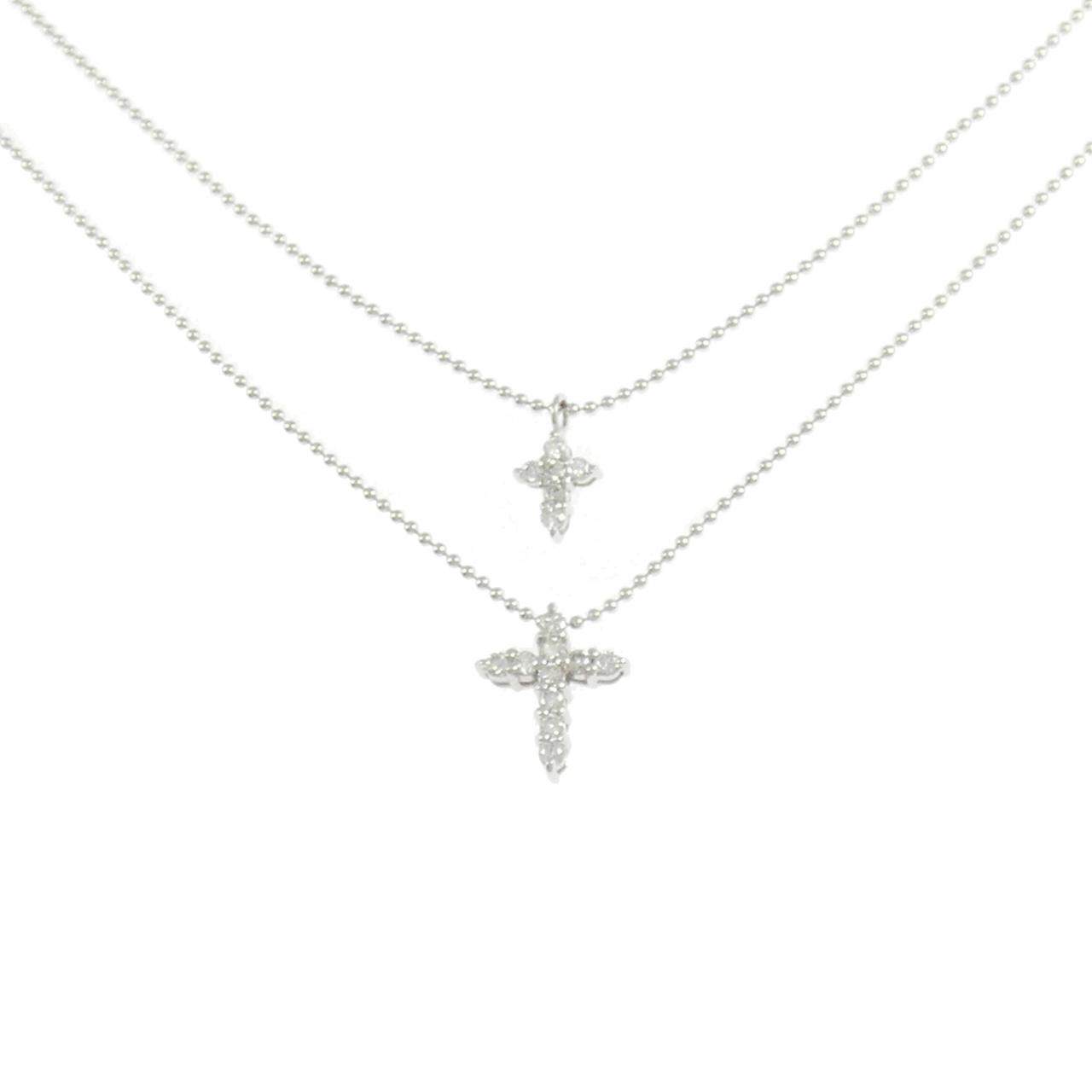 Au750 ダイヤモンド クロス ネックレス