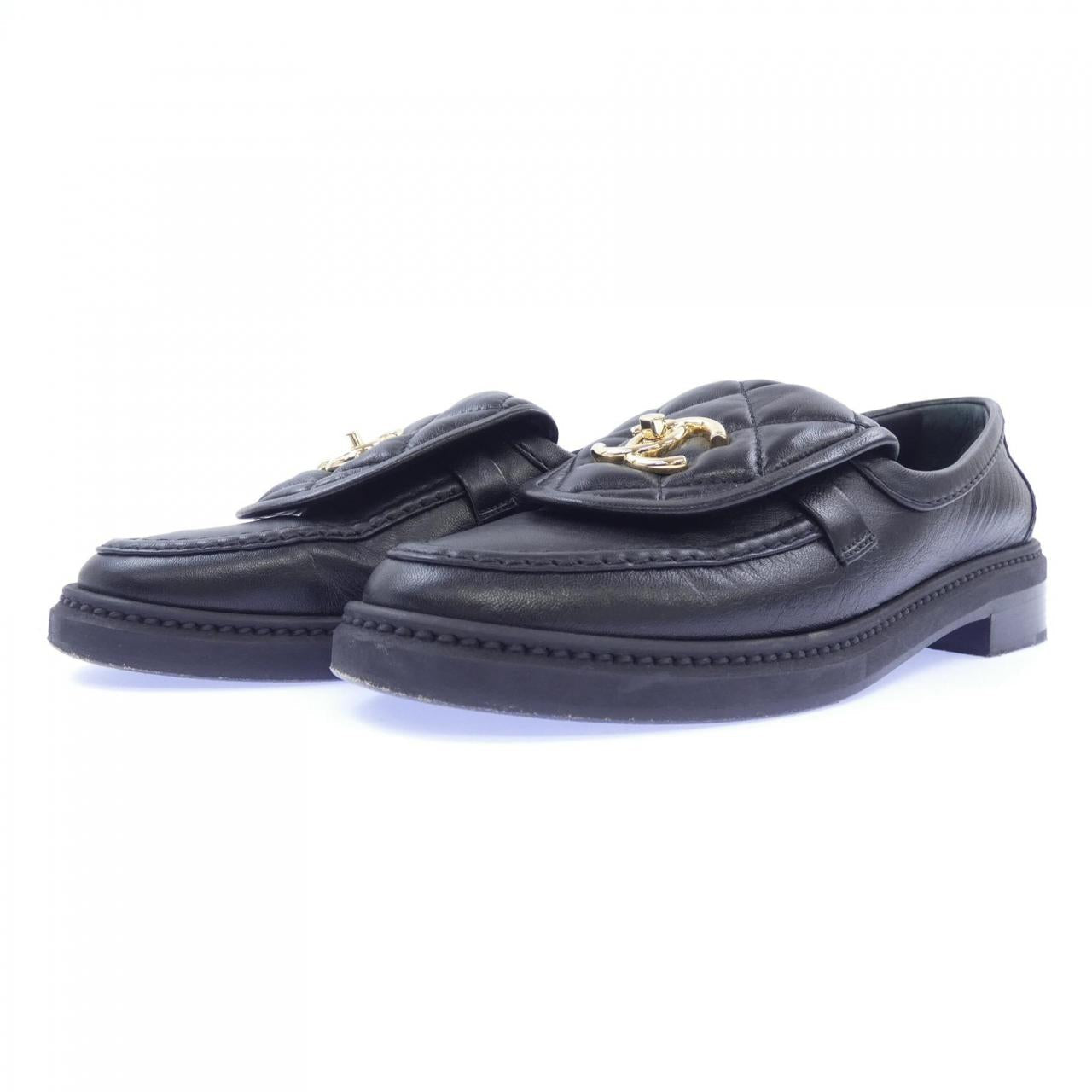 シャネル ターンロックモカシン ラムスキン ローファー