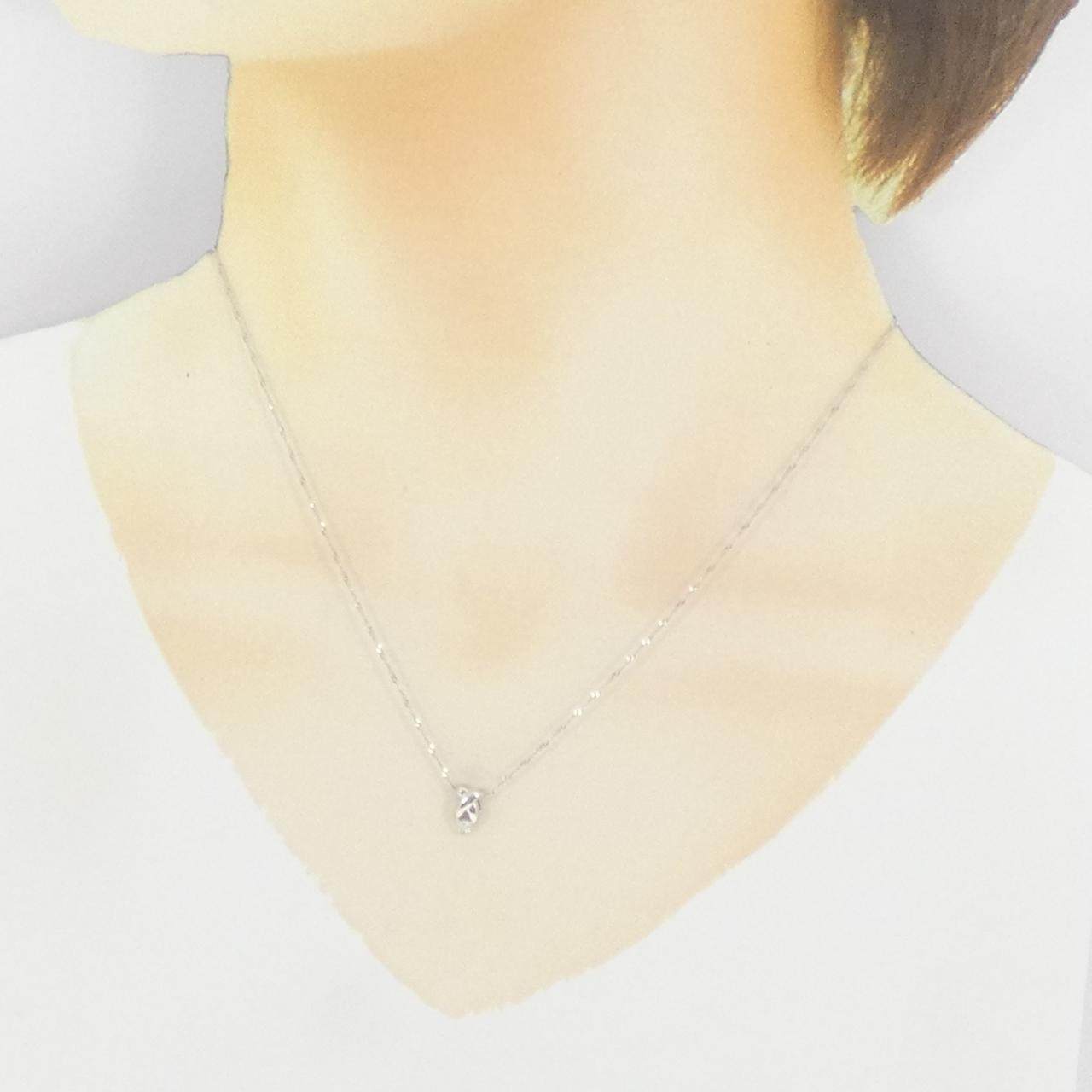 K18ホワイトゴールド ダイヤモンドネックレス