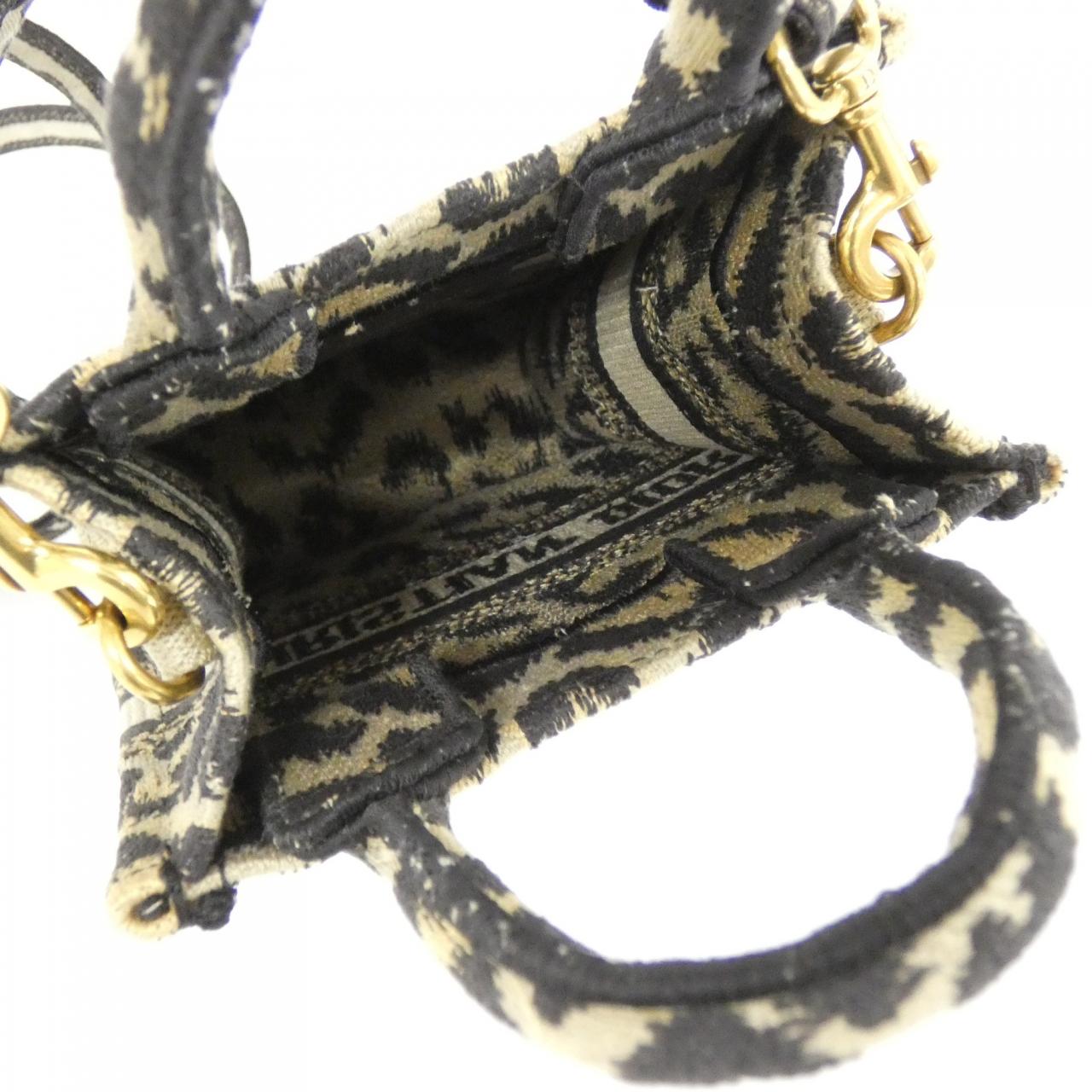 クリスチャン ディオール ブック トート キャンバス バッグ