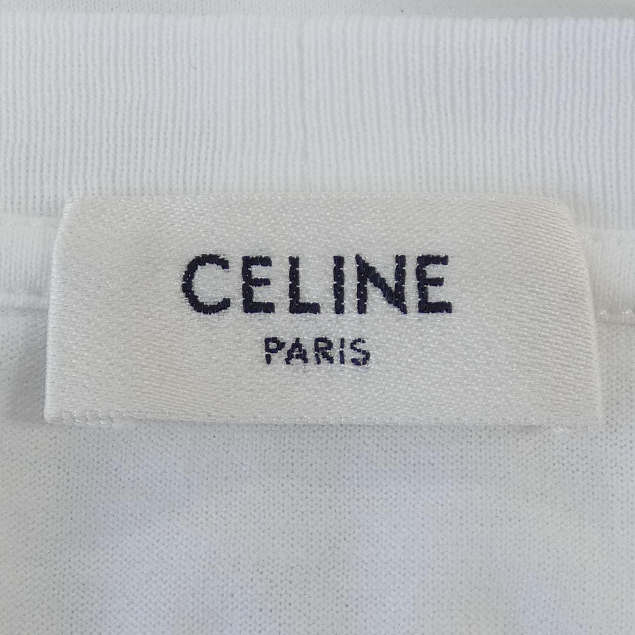 セリーヌ CELINEプリント クロップドTシャツ Tシャツ