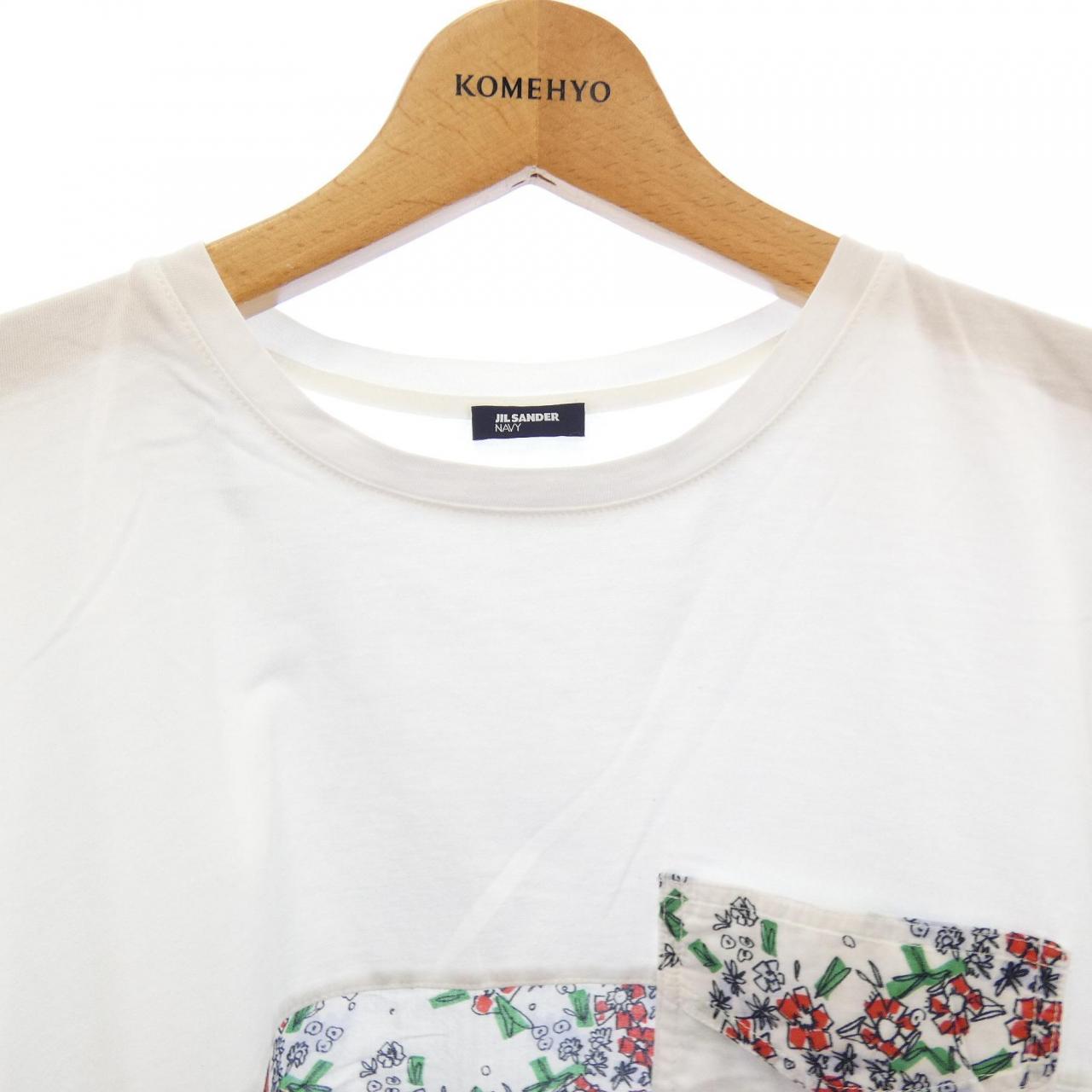 ジルサンダーネイビー コットンTシャツ