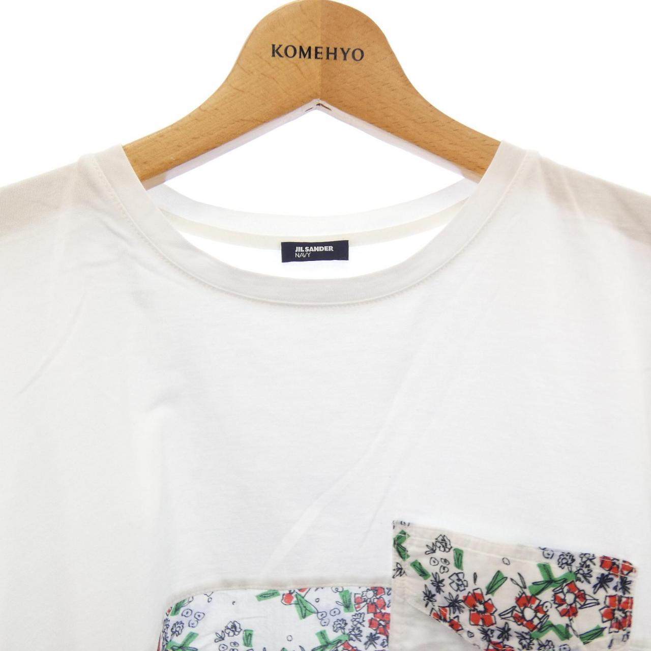 ジルサンダーネイビー コットンTシャツ