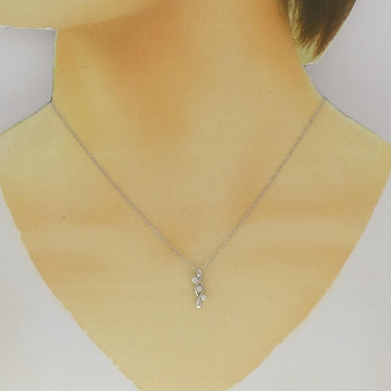 Pt850ダイヤモンドネックレス