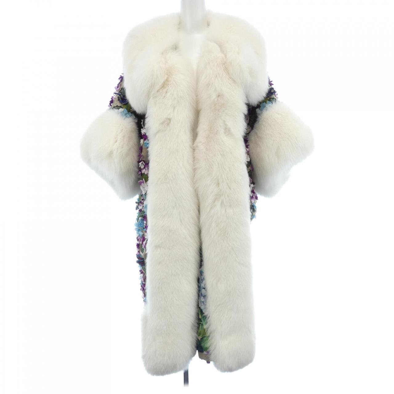 ドルチェ & ガッバーナ F0T332/GD01R フォックス トリム コート