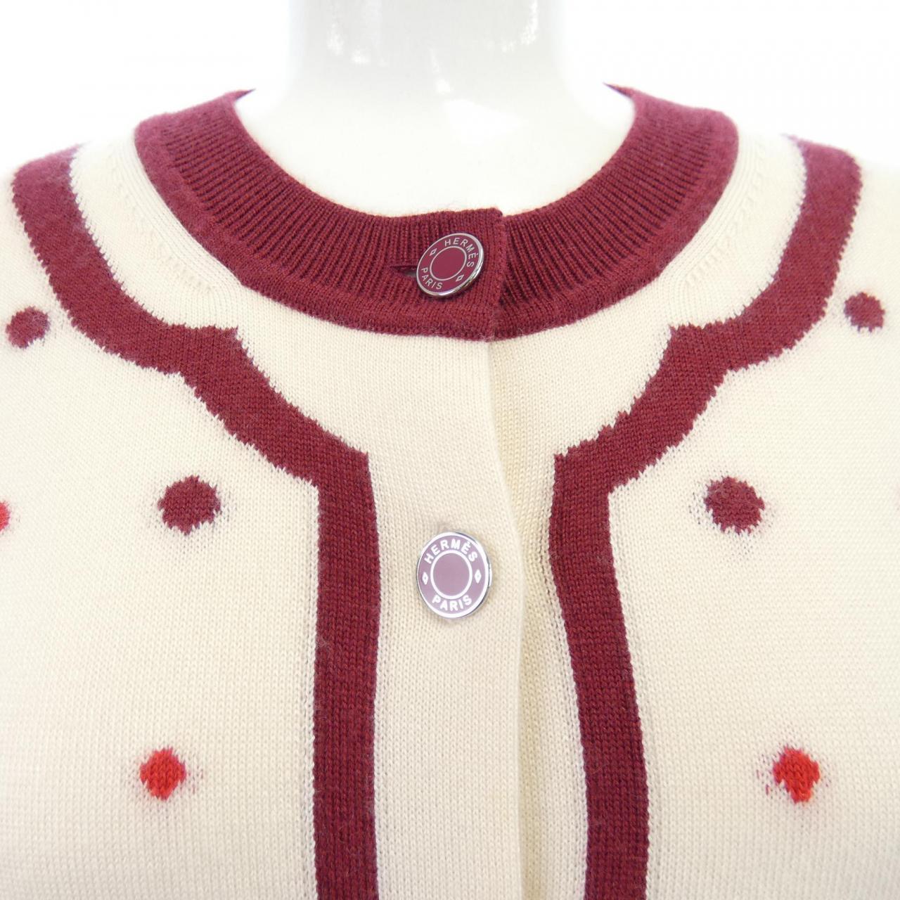 エルメス 2H2703D8 シルクカシミヤカーディガン40