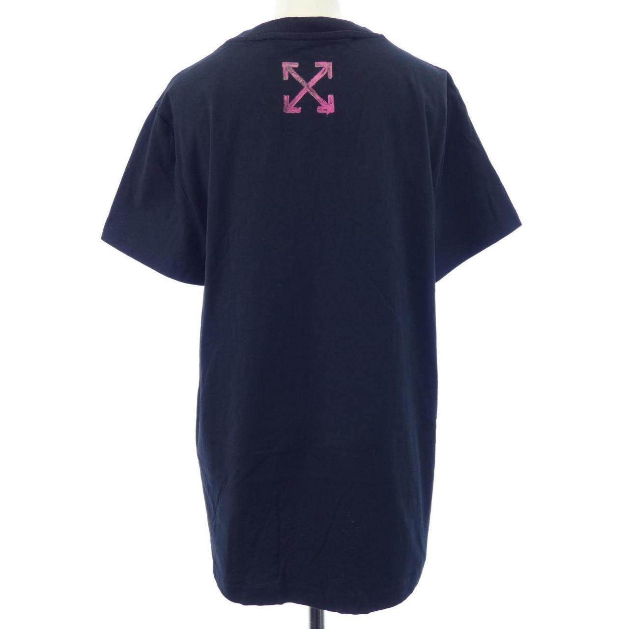 オフホワイト コットンTシャツ