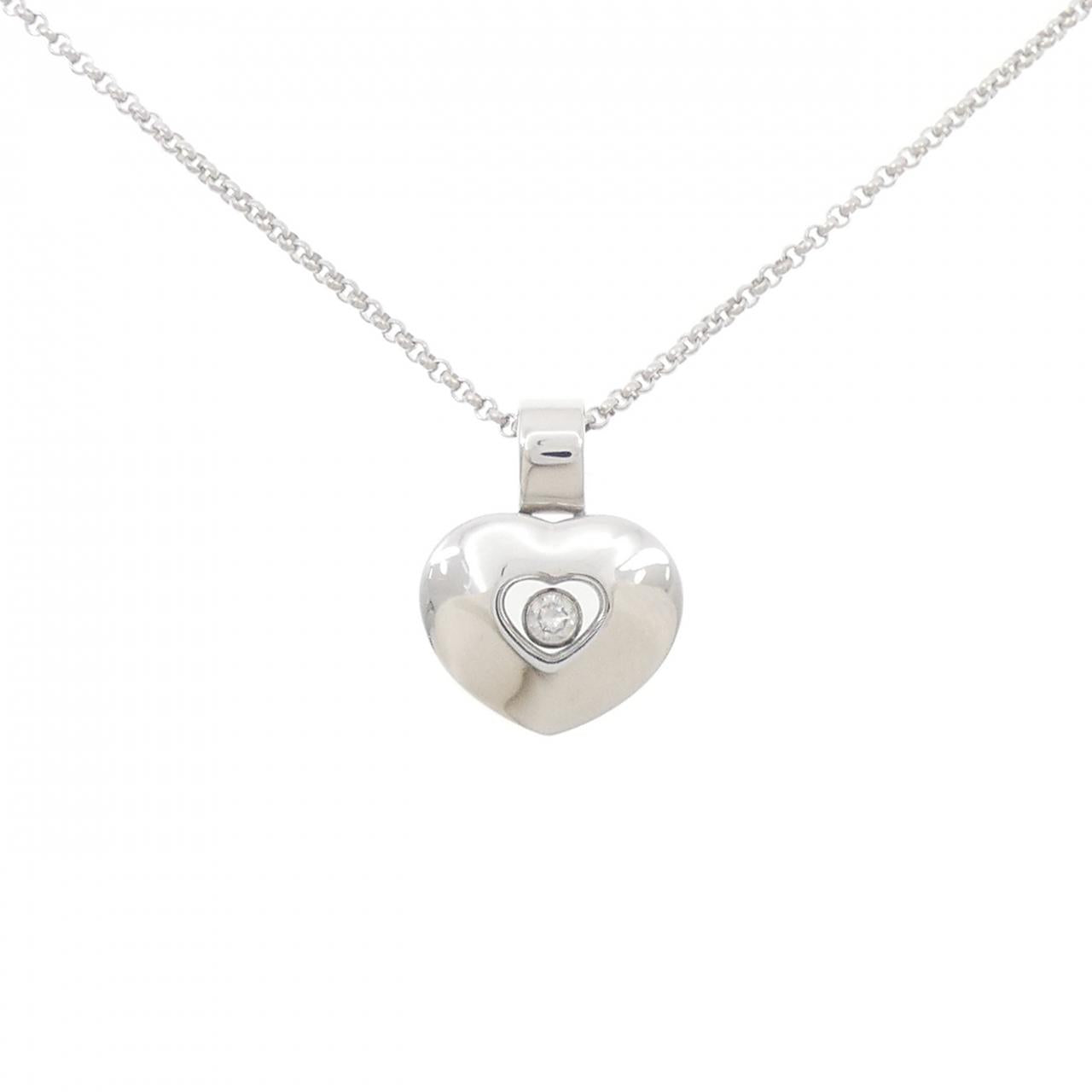 ショパール 750 ホワイト ゴールド ダイヤモンド ネックレス