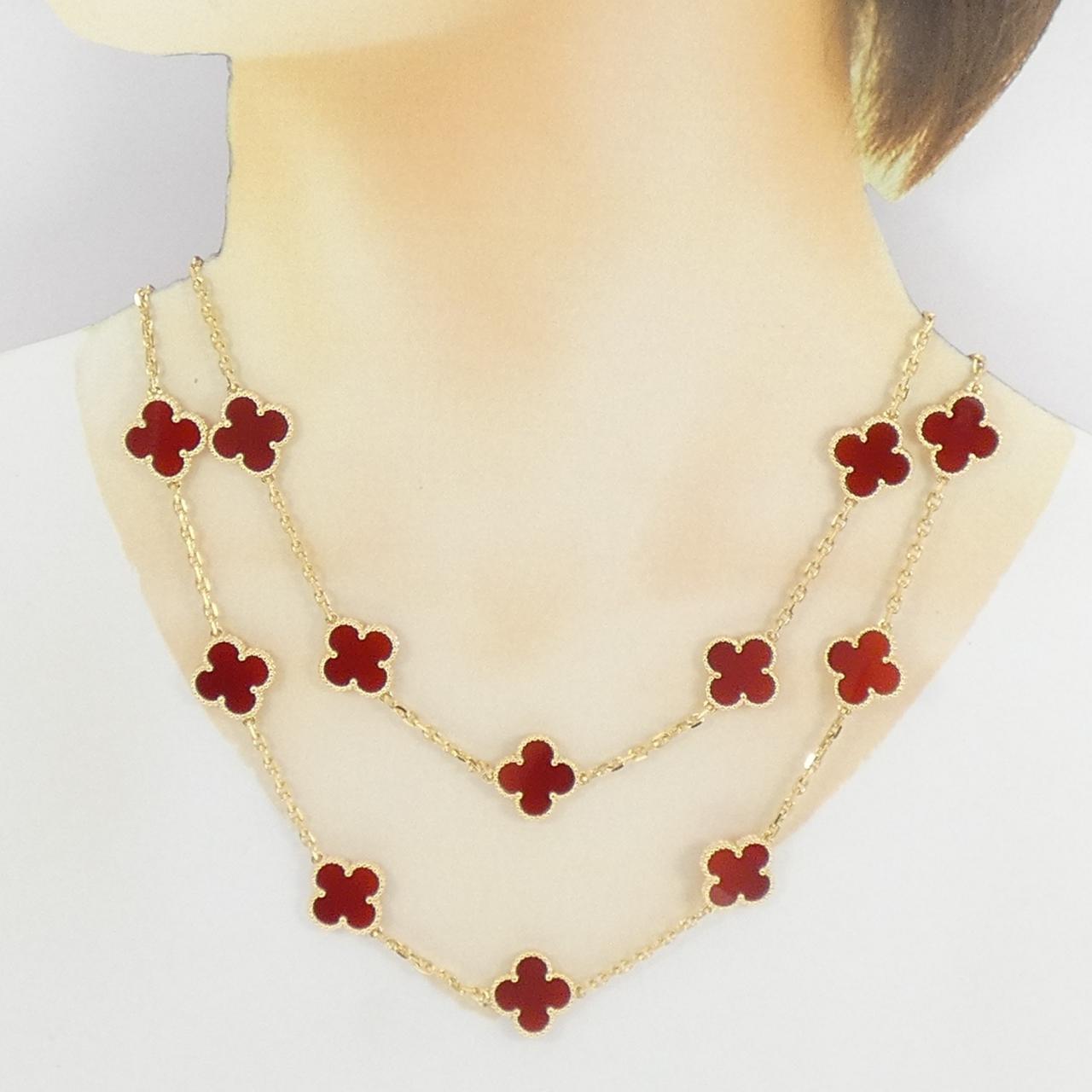 ヴァン クリーフ&アーペル ヴィンテージアルハンブラ 750イエローゴールド ネックレス