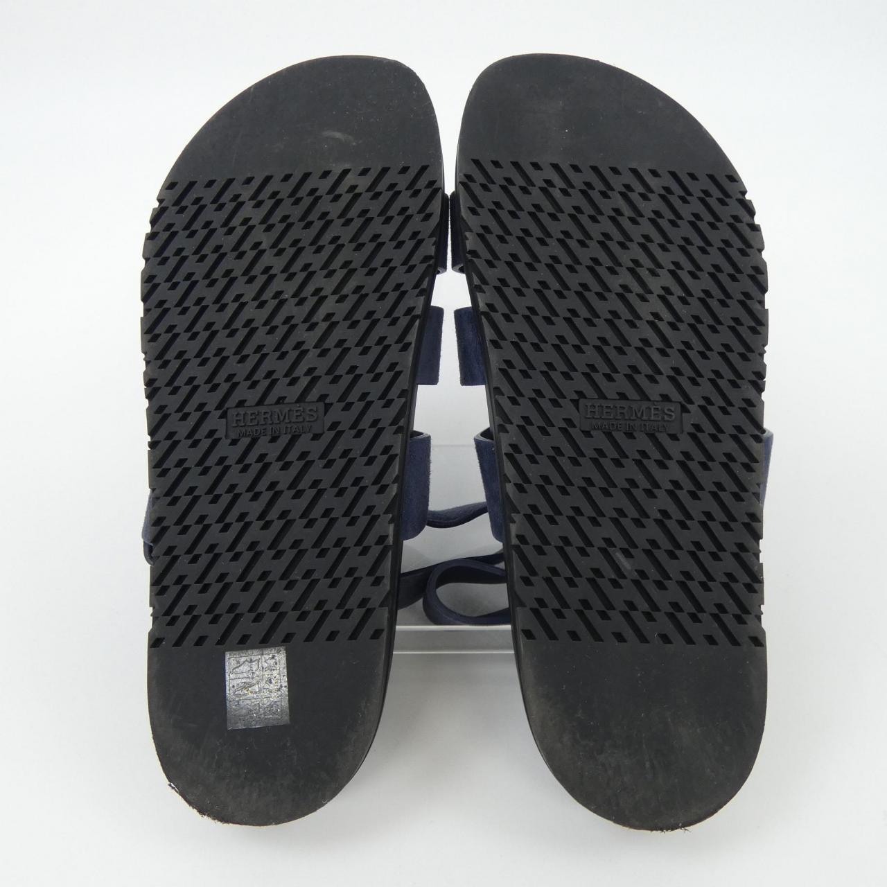 エルメス ジーニアス シェーブル ベロア サンダル