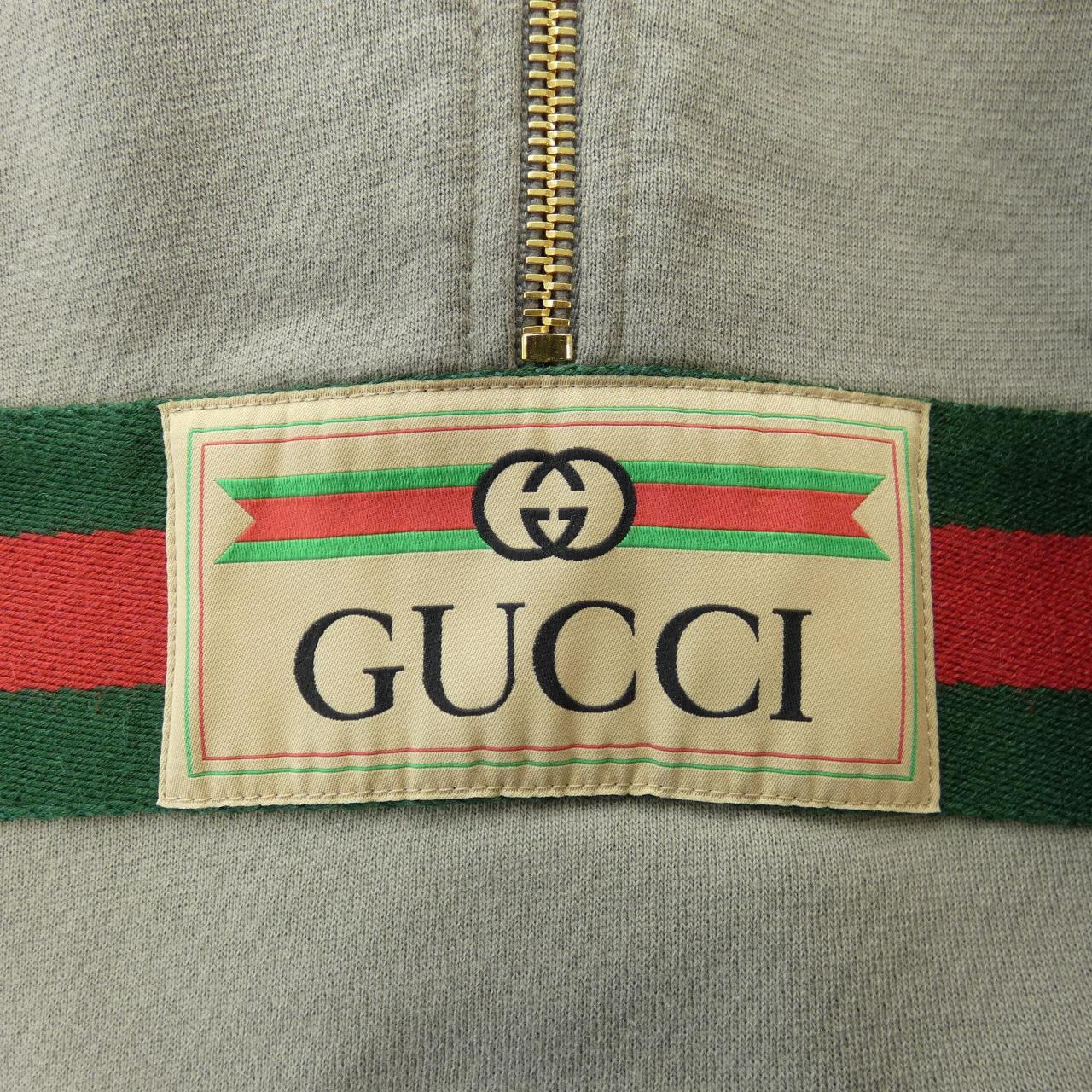グッチ ウェブ & GUCCI ラベル スウェットシャツ フーディー