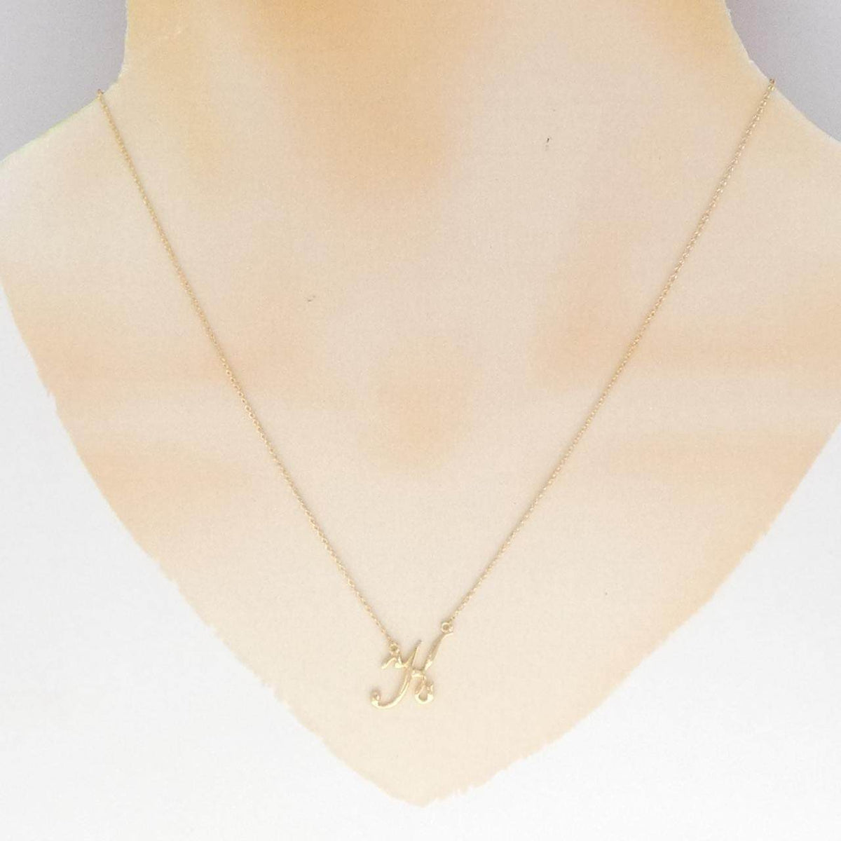 Au750イニシャルネックレス